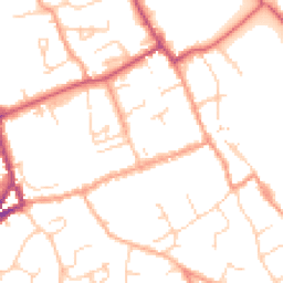 Daytime road noise heatmap for SO41 9EY