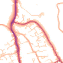 Daytime road noise heatmap for SO41 9FF