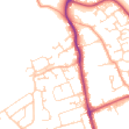 Daytime road noise heatmap for SO41 9LG