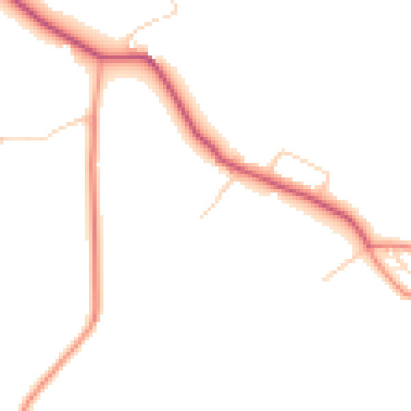 Daytime road noise heatmap for SO45 1BN
