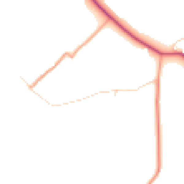 Daytime road noise heatmap for SO45 1BU