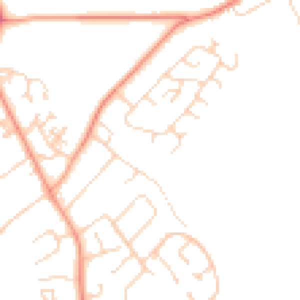 Daytime road noise heatmap for SO45 1EX