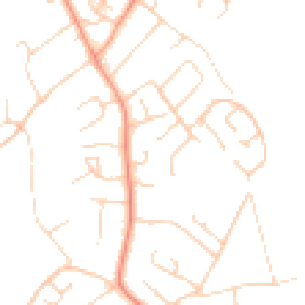 Daytime road noise heatmap for SO45 1FH