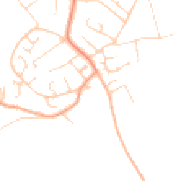 Daytime road noise heatmap for SO45 1FZ