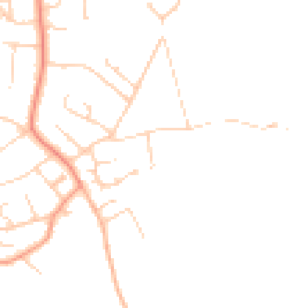 Daytime road noise heatmap for SO45 1GW