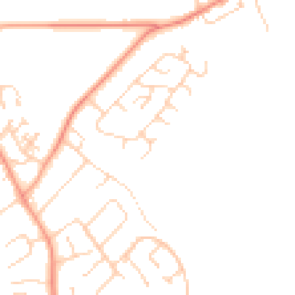 Daytime road noise heatmap for SO45 1RH