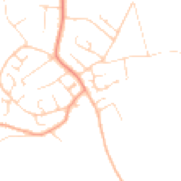 Daytime road noise heatmap for SO45 1SA