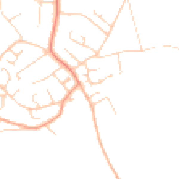 Daytime road noise heatmap for SO45 1SB