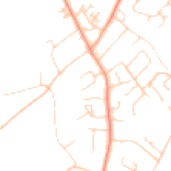 Daytime road noise heatmap for SO45 1WG