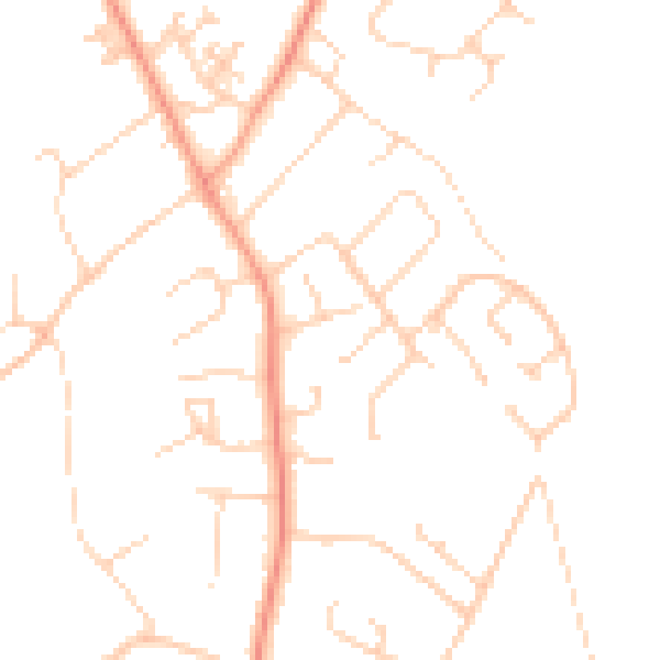 Daytime road noise heatmap for SO45 1WH