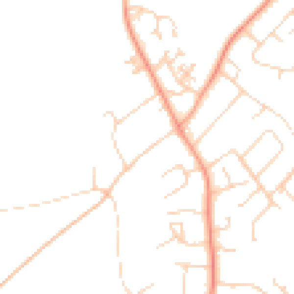 Daytime road noise heatmap for SO45 1XD