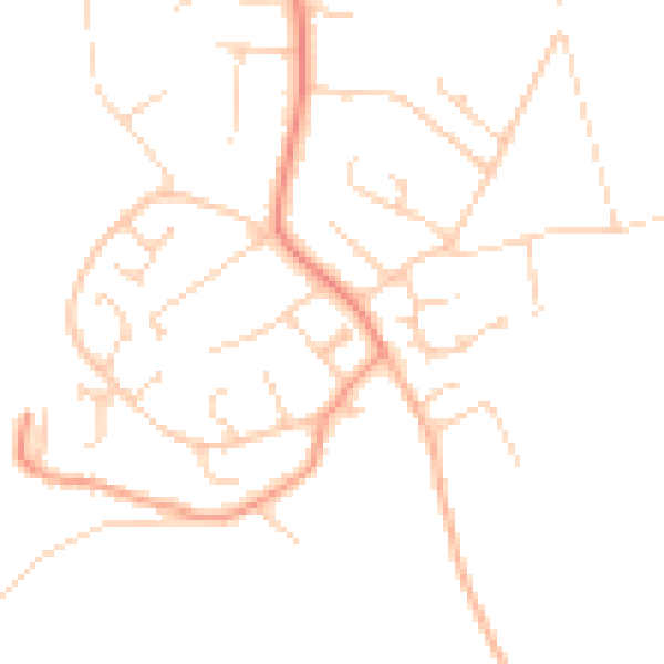 Daytime road noise heatmap for SO45 1XQ