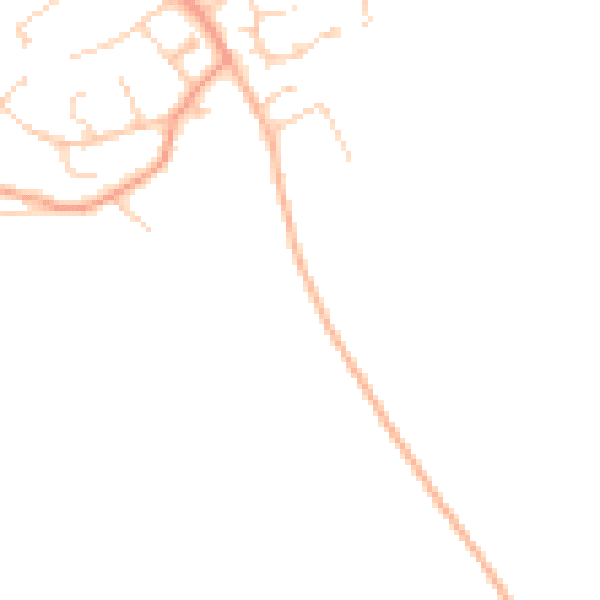 Daytime road noise heatmap for SO45 1XR