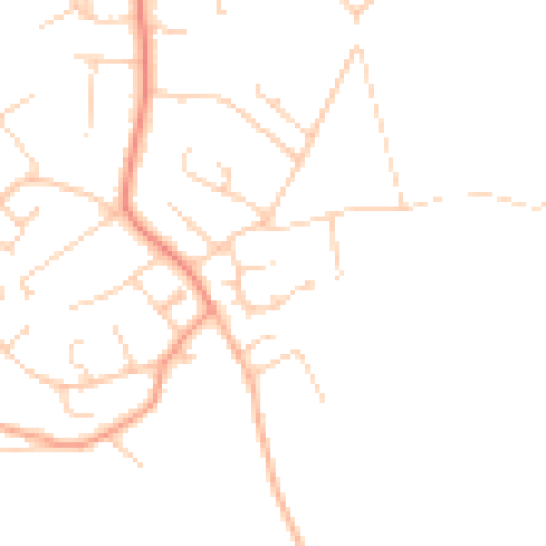 Daytime road noise heatmap for SO45 1XZ