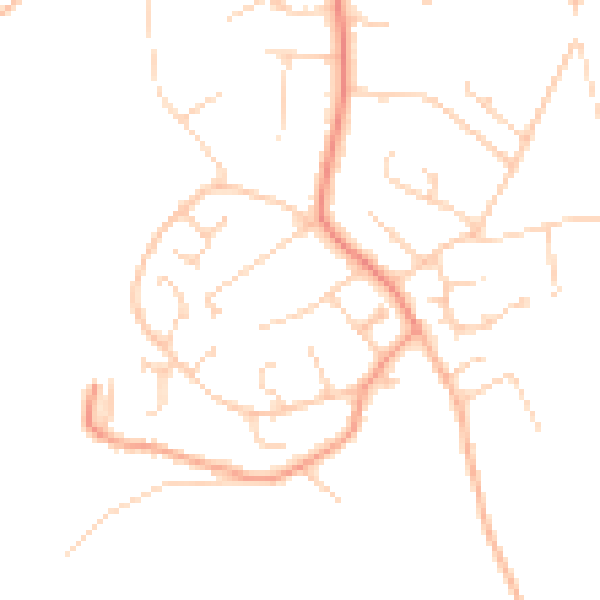 Daytime road noise heatmap for SO45 1YU