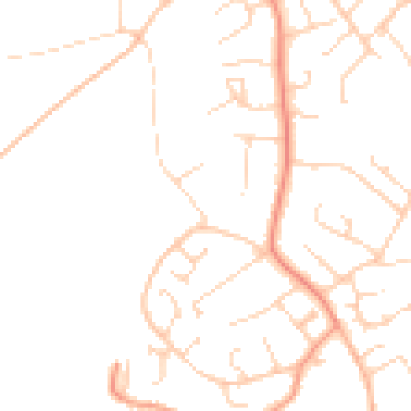 Daytime road noise heatmap for SO45 1YX