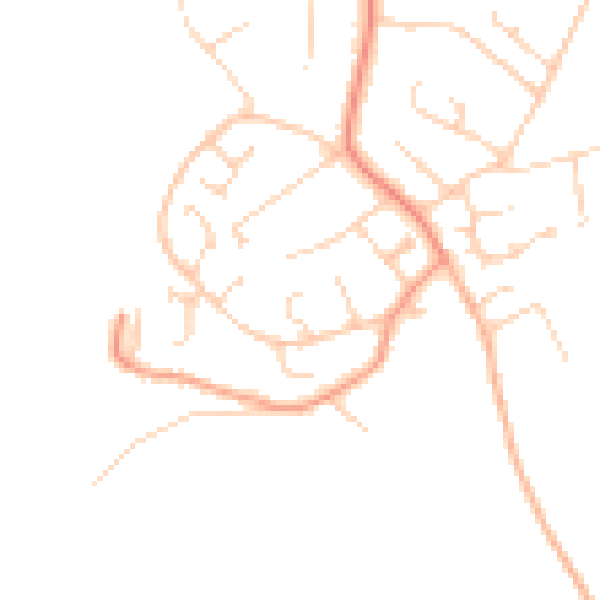 Daytime road noise heatmap for SO45 1ZU