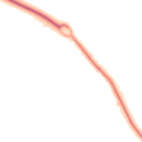 Night-time road noise heatmap for SO45 2EY