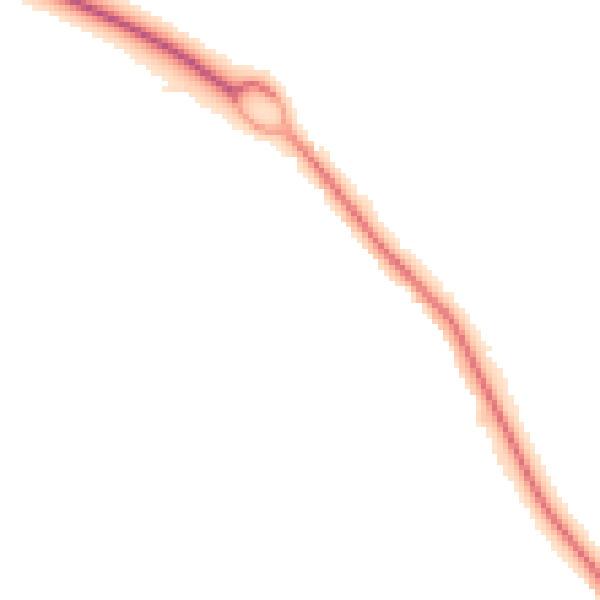 Night-time road noise heatmap for SO45 2EZ