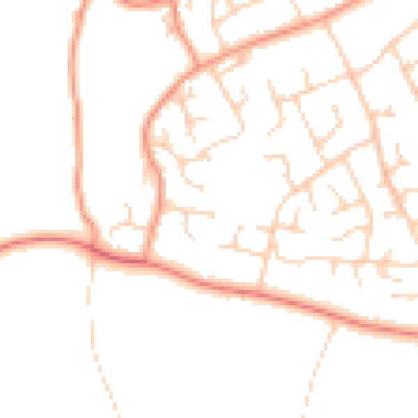 Daytime road noise heatmap for SO45 2FG