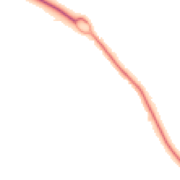 Night-time road noise heatmap for SO45 2JW