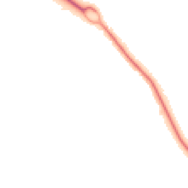 Night-time road noise heatmap for SO45 2JX