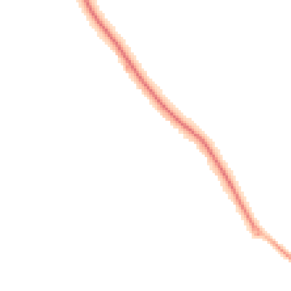 Night-time road noise heatmap for SO45 2LU