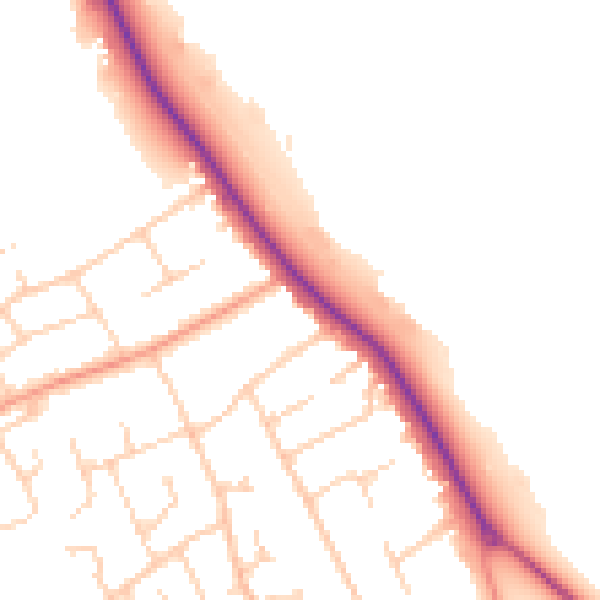 Daytime road noise heatmap for SO45 2ND