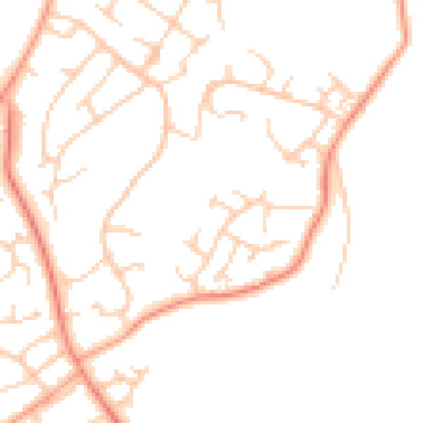 Daytime road noise heatmap for SO45 3HX