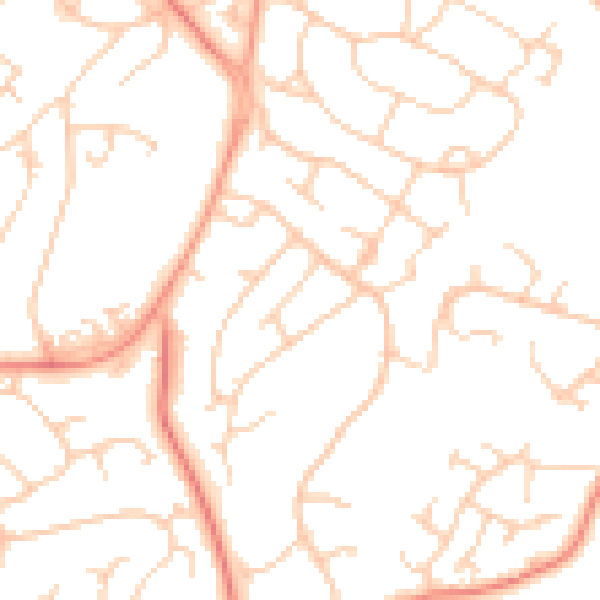 Daytime road noise heatmap for SO45 3JT