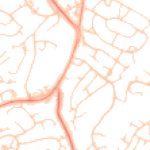 Daytime road noise heatmap for SO45 5AH