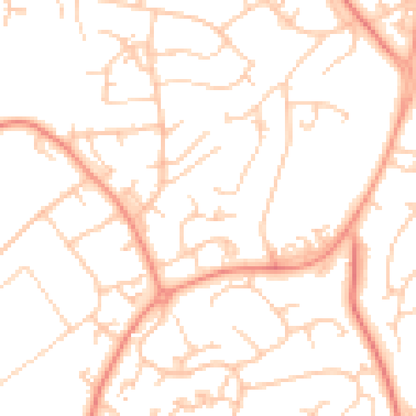 Daytime road noise heatmap for SO45 5BS