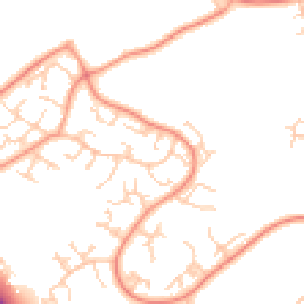 Daytime road noise heatmap for SO45 5UZ