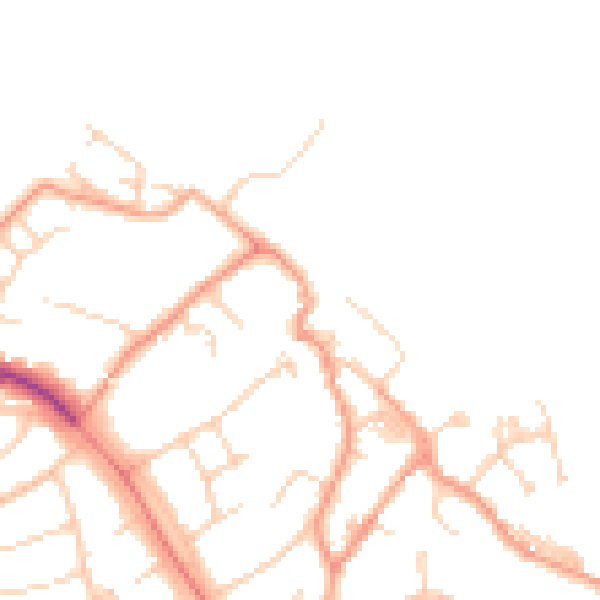 Daytime road noise heatmap for SO45 6HD