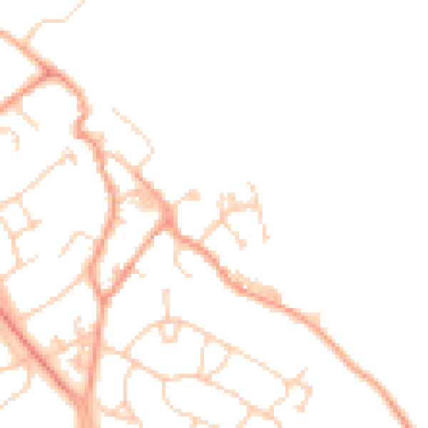 Daytime road noise heatmap for SO45 6JX