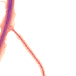 Night-time road noise heatmap for SO50 4BZ