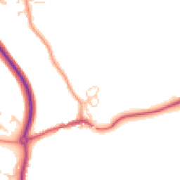 Daytime road noise heatmap for SO50 4DD