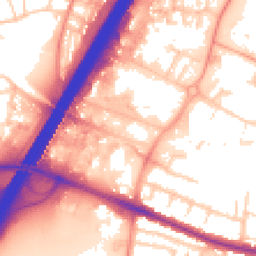 Daytime road noise heatmap for SO50 4DP