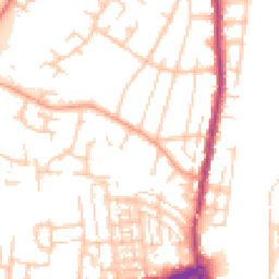 Daytime road noise heatmap for SO50 4FQ