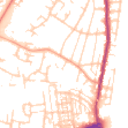 Daytime road noise heatmap for SO50 4FU