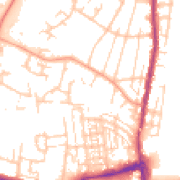 Daytime road noise heatmap for SO50 4FW