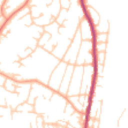 Daytime road noise heatmap for SO50 4GD