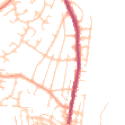 Daytime road noise heatmap for SO50 4GS