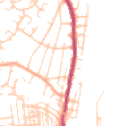 Daytime road noise heatmap for SO50 4HA
