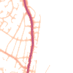 Daytime road noise heatmap for SO50 4JD