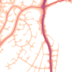 Daytime road noise heatmap for SO50 4PE