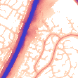 Daytime road noise heatmap for SO50 4PY
