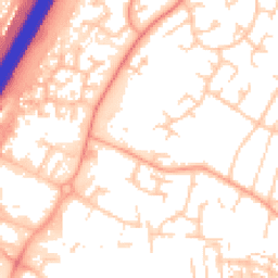 Daytime road noise heatmap for SO50 4QR
