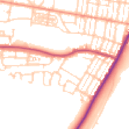 Daytime road noise heatmap for SO50 5BA
