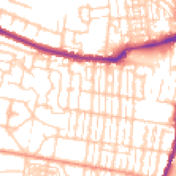 Daytime road noise heatmap for SO50 5GJ